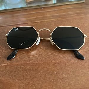 Ray Ban Octagon sunglasses.